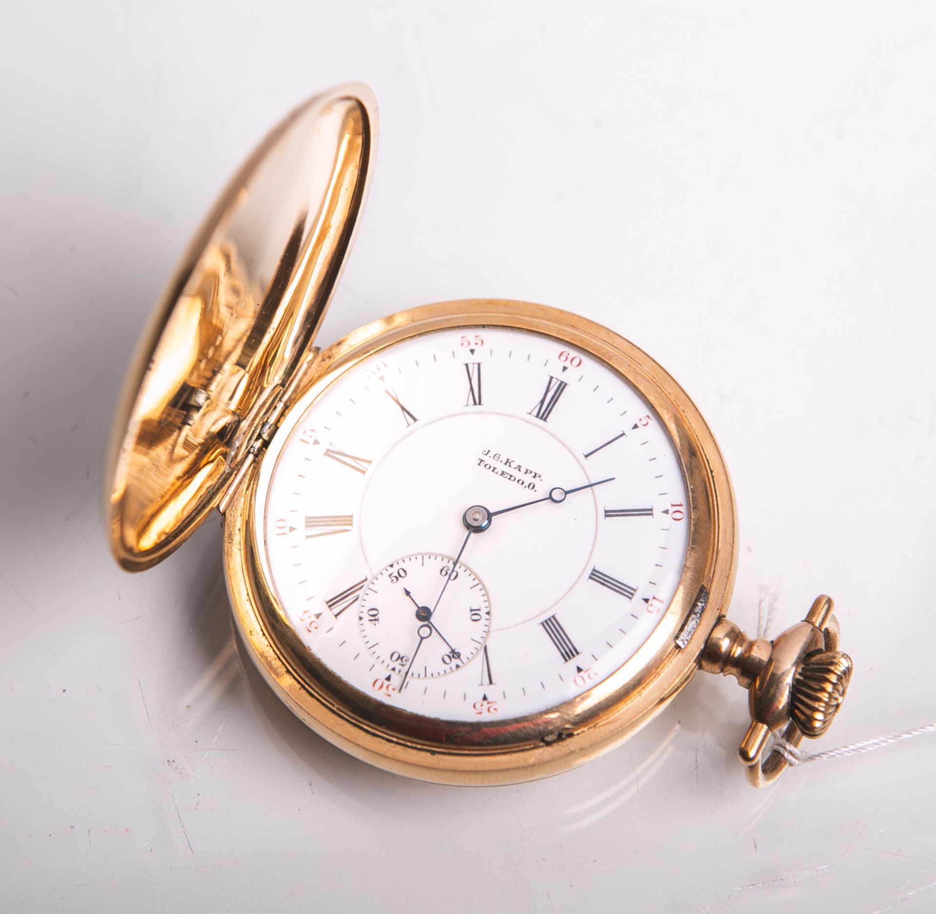 Herrentaschenuhr "J.G. Kapp.Toledo, 0" wohl "Gold Filled" (Keystone Watch u. Co., USA), - Image 3 of 3