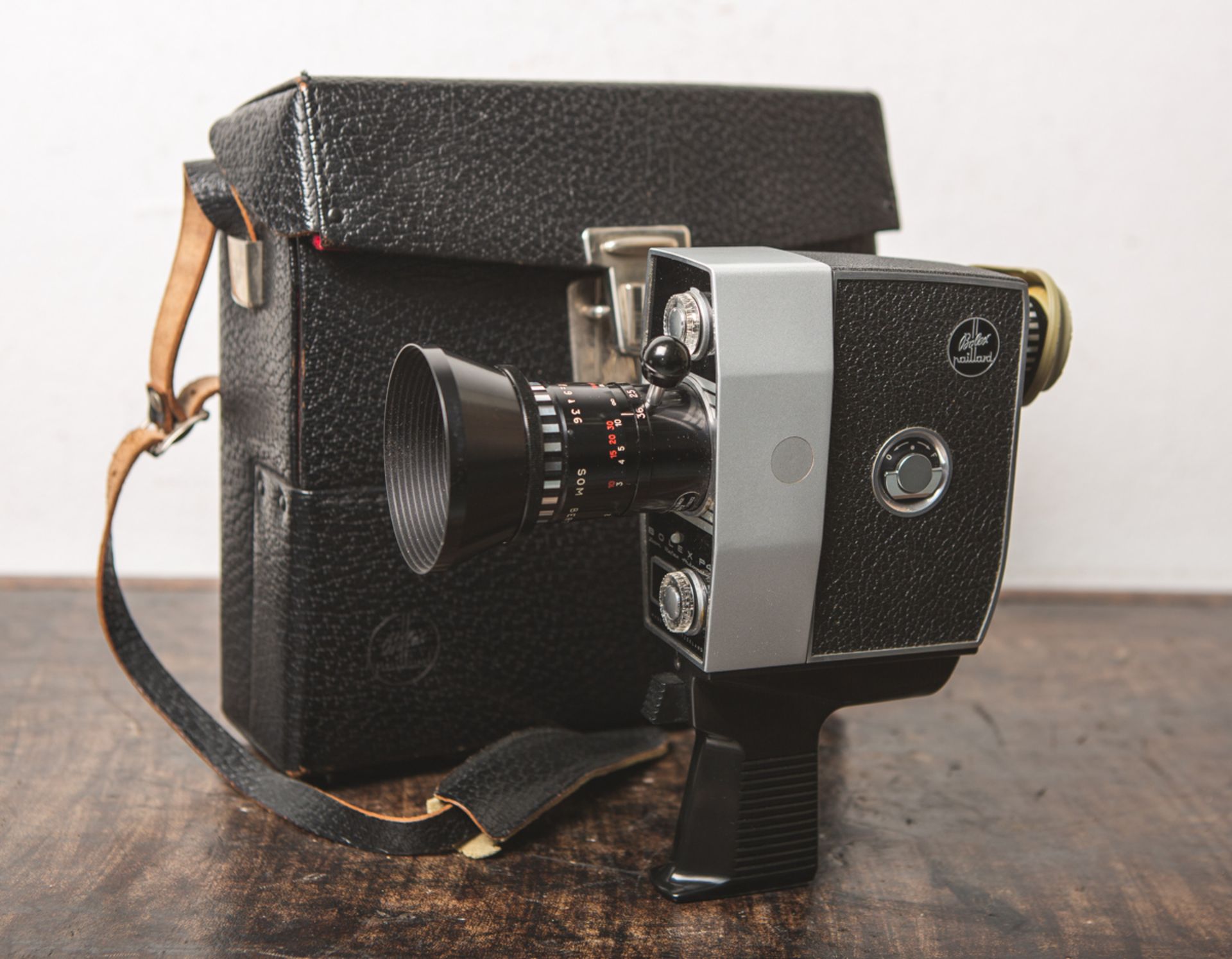 Filmkamera "Bolex P4" von Bolex Paillard (Schweiz), Zoom Reflex Automatic, Nr. C32395,