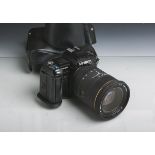 Minolta-Fotokamera "7000 AF" (Japan), Modellnr. AB-800, mit Minolta Data Back 70, Objektiv