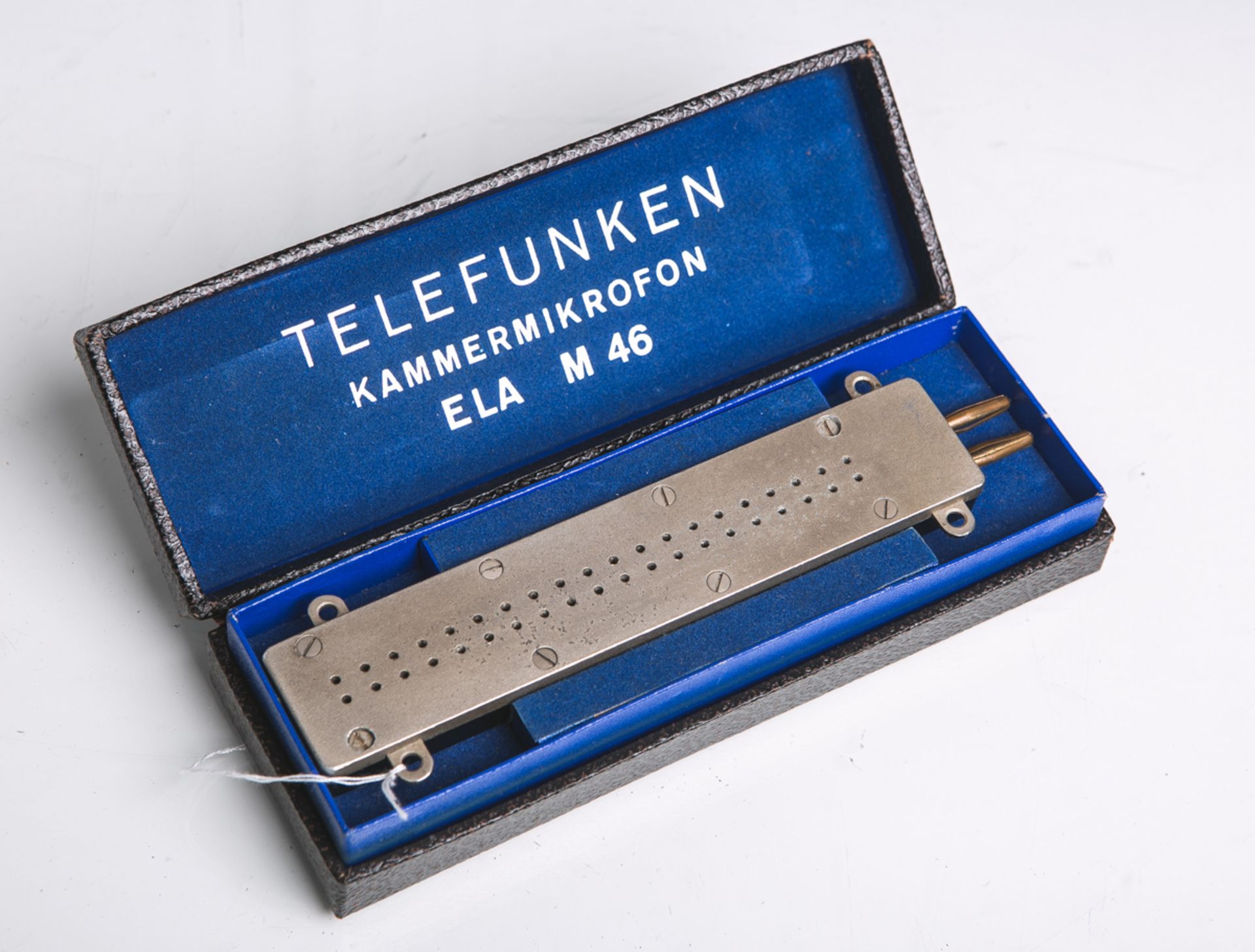 Telefunken-Kammermikrofon (Baujahr 1935), Modell "ELA M 46", Metallausführung in original