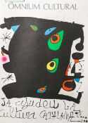 Miró, Joan, Plakat, "Òmnium Cultural-Ja ajudeu la cultura catalana" (1974, Spanien), ca.