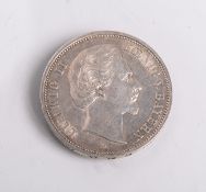 5 Mark, Silbermünze, Bayern (1876), Deutsches Reich, Ludwig II., vz.