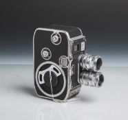 Filmkamera "Bolex B8" von Bolex Paillard (Schweiz, Bj. 1958), 2 Objektive von
