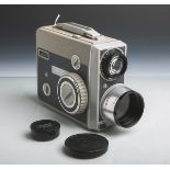 Filmkamera "Eumig C5" (Bj. 1961), 8 mm, Optik "Eumig 503", 1:1,8/10-40 mm,