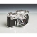 Kamera "Kiev 4" (Made in USSR, Contax, Baujahr 1957 - 1974), Objektiv "Jupiter-8M", 2/50,