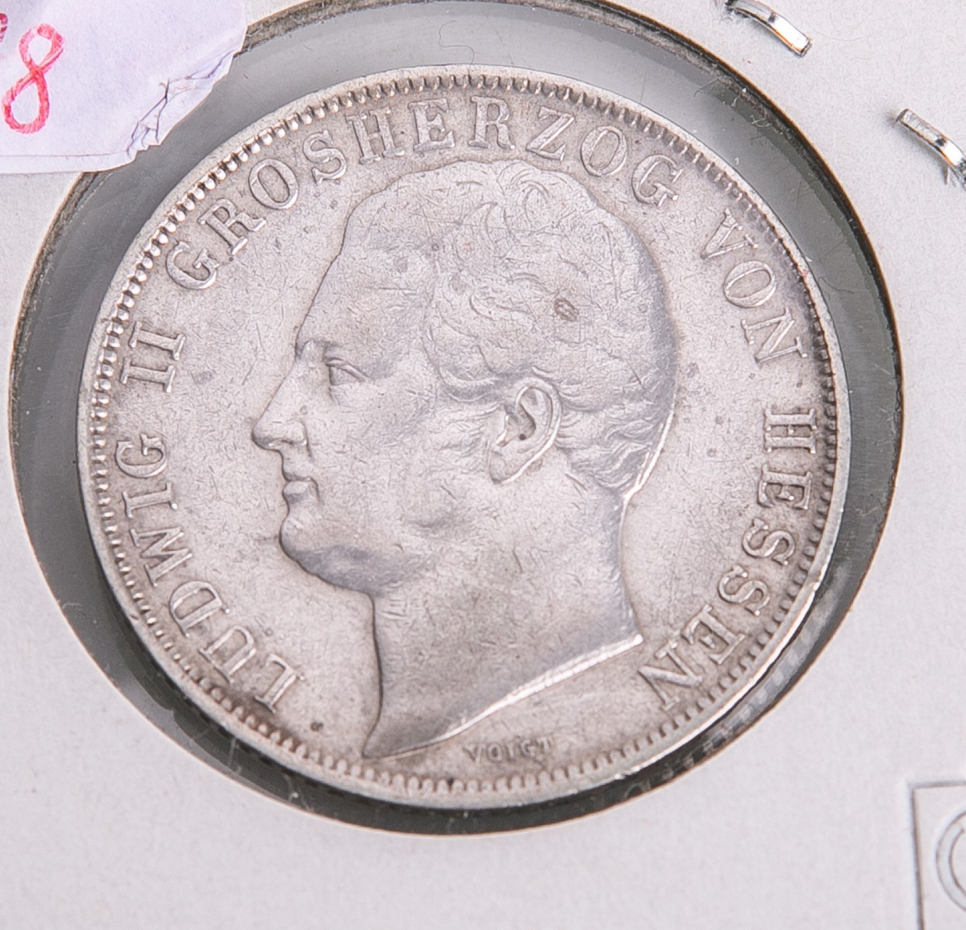 1 Gulden (1847), Ludwig II., Großherzog von Hessen, vz.