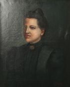 Lehmann, L. (19./20. Jahrhundert), Portrait einer Dame im mittleren Alter, Öl/Leinwand,