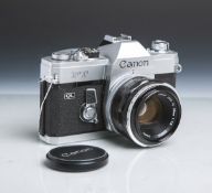 Canon-Kamera (Japan), Modell "FT-QL", 824513, Canon Lens Fl 50 mm, 1:1.8, 929029.