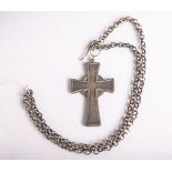 Kreuz für evangelische Militärseelsorger (1. WK), Metall, Kreuz ca. 9 x 5,5 cm, L. der