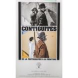 "Contiguités de la Photographie a la Peinture" (Ausstellungsplakat), Eduardo Arroyo u.