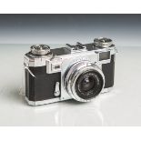 Kamera "Contax IIa" von Carl Zeiss (Stuttgart, Baujahr 1949 - 1961), Nr. F 23602, Objektiv