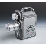 Filmkamera "Nizo Heliomatic 8 Focovario" (Bj. 1960), 8 mm, Optik: "Angenieux-Zoom Type