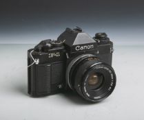 Canon-Kamera (Japan), Modell "F-1", Modellnr. 121609, Objektiv "Canon Lens FD 35 mm, 1:3,5