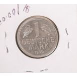 1 DM-Münze (BRD, 1950), Münzprägestätte: G, eingeschweißt. PP.