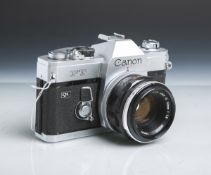 Canon-Kamera (Japan), Modell "FT-QL", 487470, mit Objekt, Canon Lens FL 50 mm, 1:1.18,