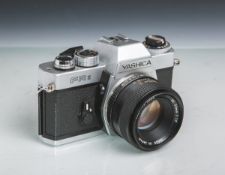 Kamera "Yashica FR II", Gehäusenr. 226978, orig. Objektiv, 1:1,7/50 mm.