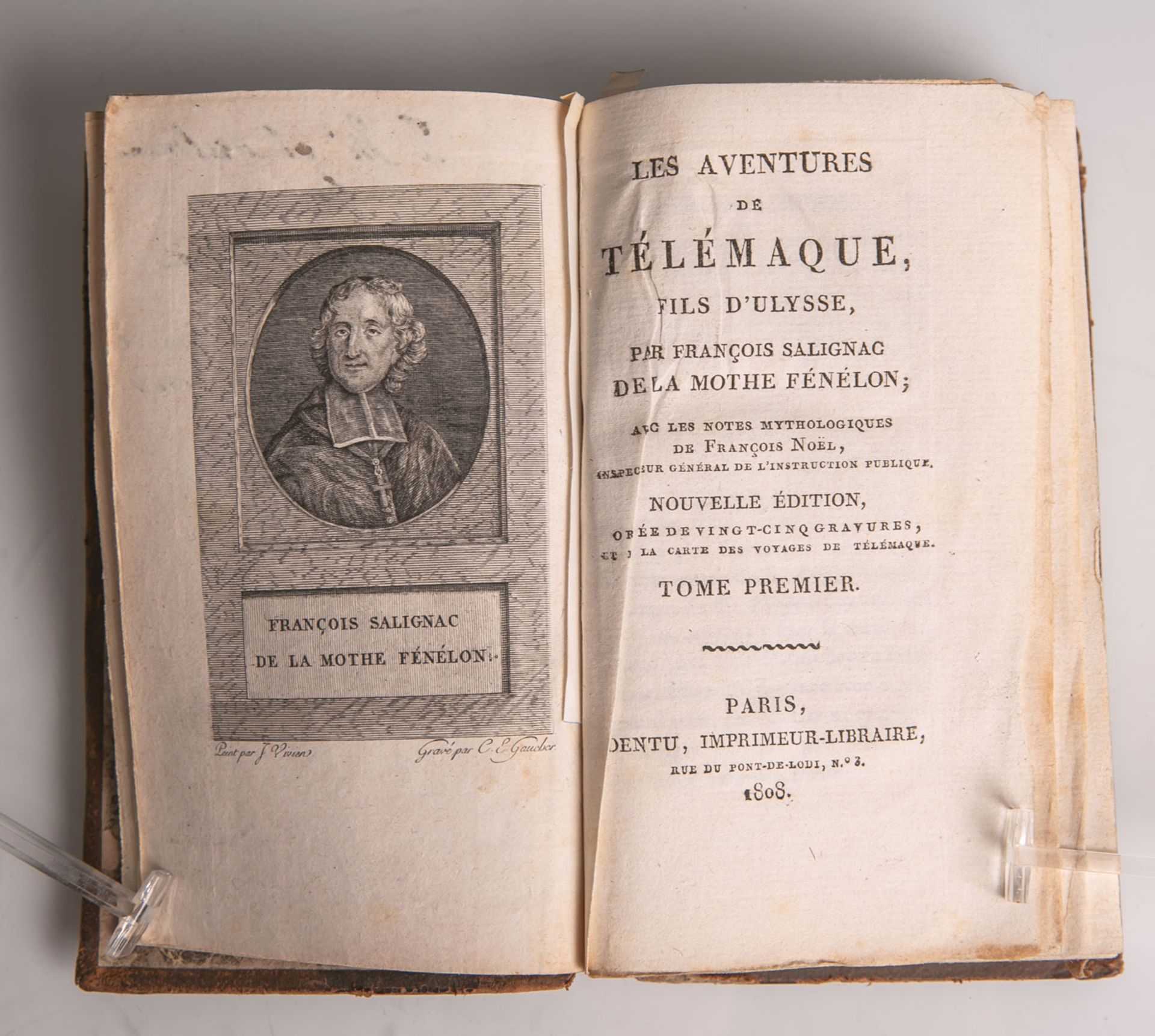 Les Aventures de Tlemaque, Fils D'Ulysse, neue Ausgabe, Band 1, Imprimeur-Libraire, Paris1808, 296
