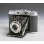 Agfa-Fotokamera "Agfa Isolette III" (1950er Jahre), Objektiv 1:4,5/85 mm.