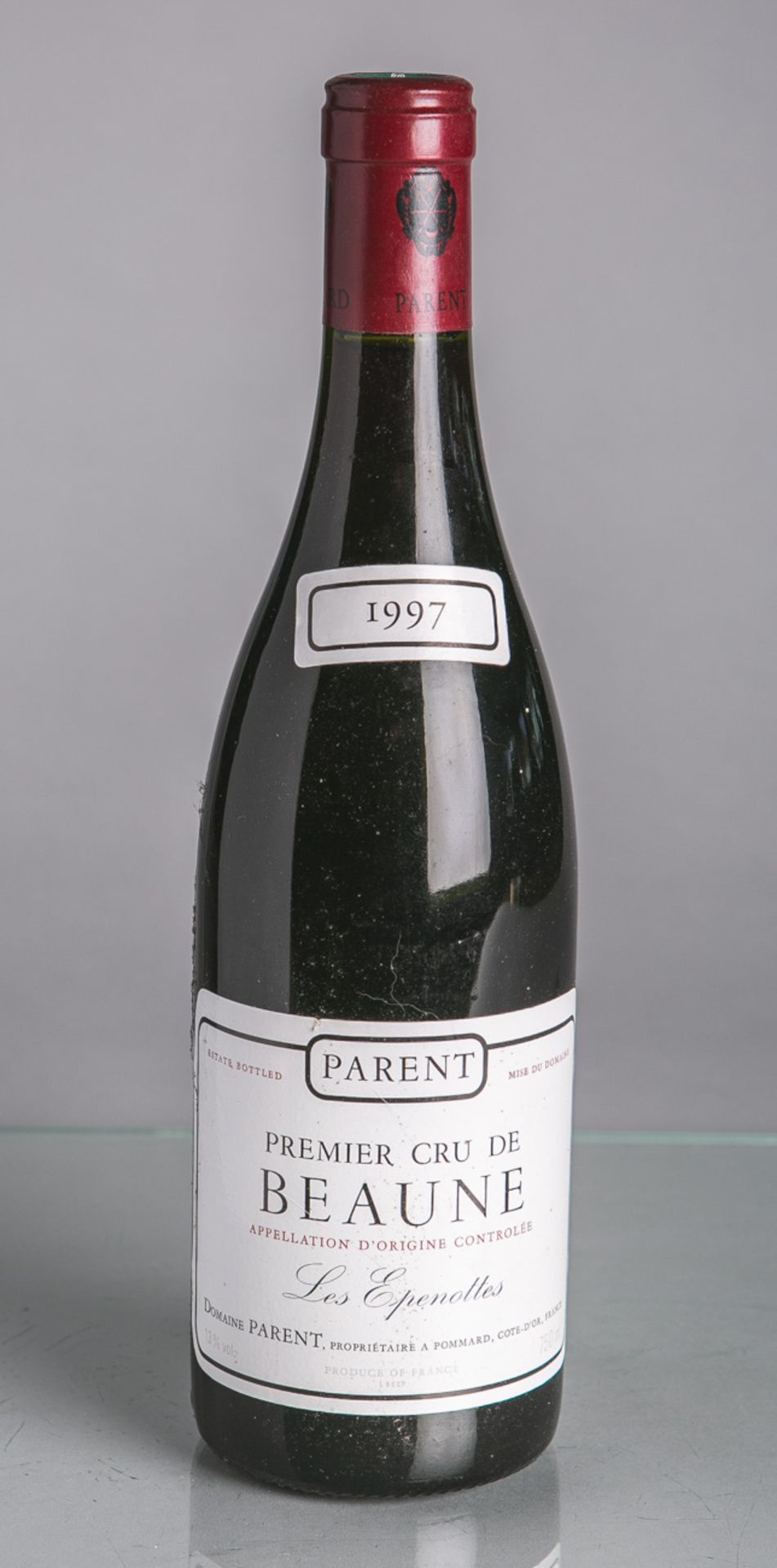 7 Flaschen von Domaine Parent, Premier Cru de Beaune, Les Epenottes (1997), Rotwein, je0,75 L. Im