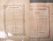 Konvolut von 4 Nachrichtenblättern (Kaiserreich), bestehend aus: 1x "Extra-Blatt. NeuesteNachrichten