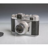 Braun-Fotokamera "Colorette-Super IB" (Nürnberg), Objektiv Enna Werk München, Plastigon1:2,8/50, Nr.