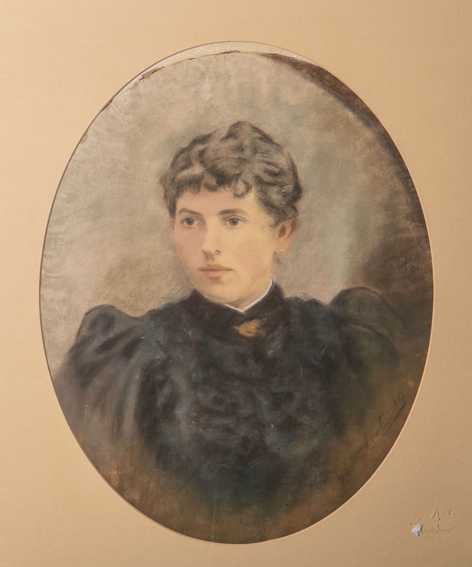 Lambert, G. (19./20. Jahrhundert), Portrait einer jungen Dame, Pastellfarben/Papier, re.u. sign.