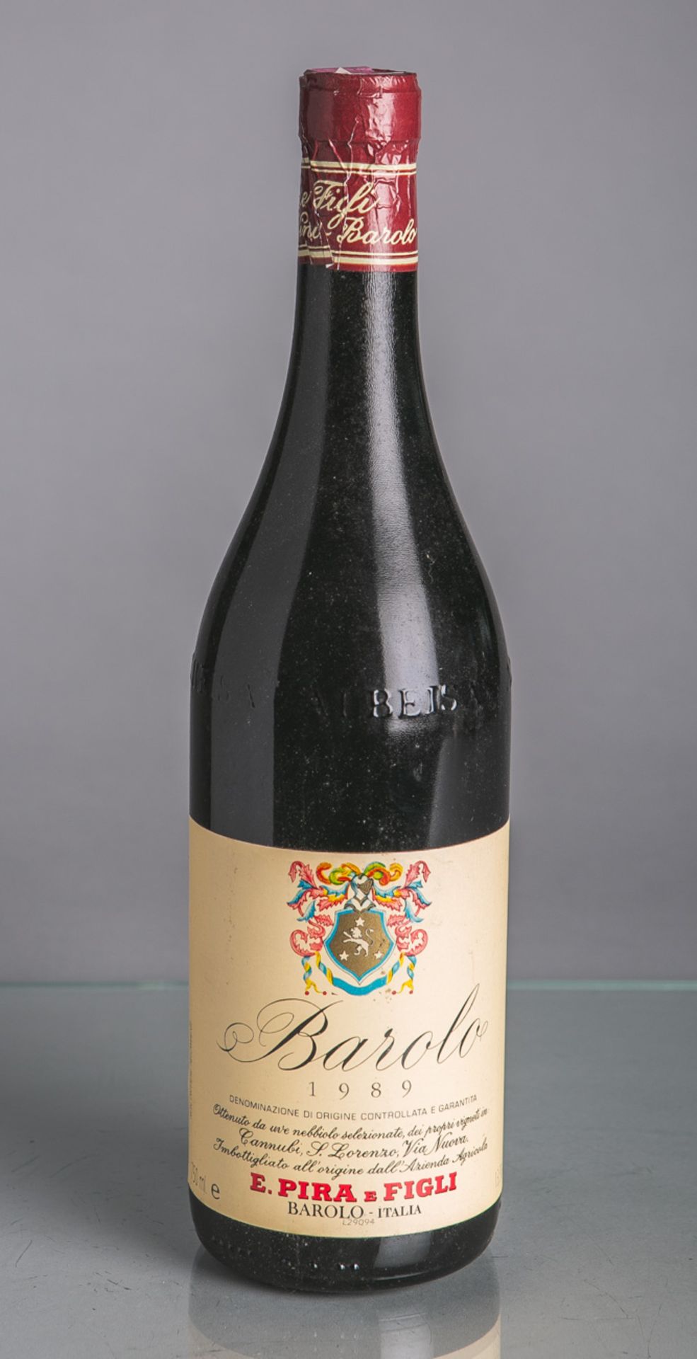 4 Flaschen von Barolo, E. Pira e Figli (1989), Rotwein, je 0,75 L. Im klimatisiertenWeinkeller