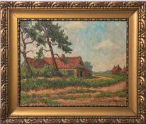 wohl Zwart, Willem de (1867 - 1957), dörfliche Landschaft m. Häusern, Öl/Lw., re. u.