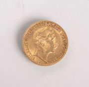 20 Mark, Goldmünze, Deutsches Reich (1909), Wilhelm II.-Deutscher Kaiser König vonPreussen,