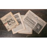 Konvolut verschiedener Zeitungen (2. WK/Drittes Reich), bestehend aus: "VölkischerBeobachter-