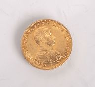 20 Mark, Goldmünze, Deutsches Reich (1913), Wilhelm II.-Deutscher Kaiser König vonPreussen,