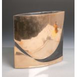 Fedrigolli, Esa (Italien, 1950), Design-Vase aus Bronze, um 1975, re. u. sign., poliert m.