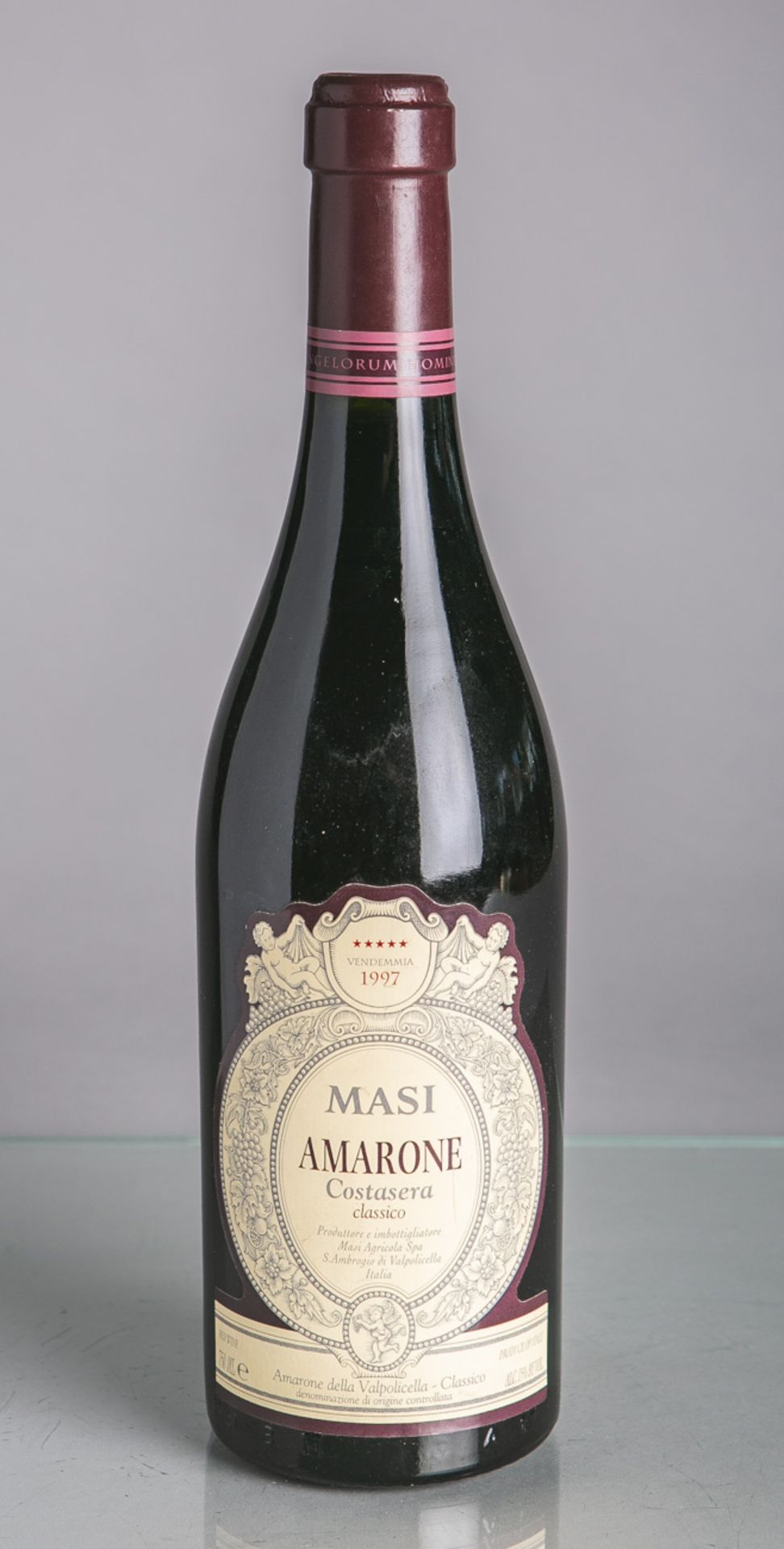 1 Flasche von Amarone Valpolicella, Masi, Classico (1997), Rotwein, 0,75 L. Imklimatisierten
