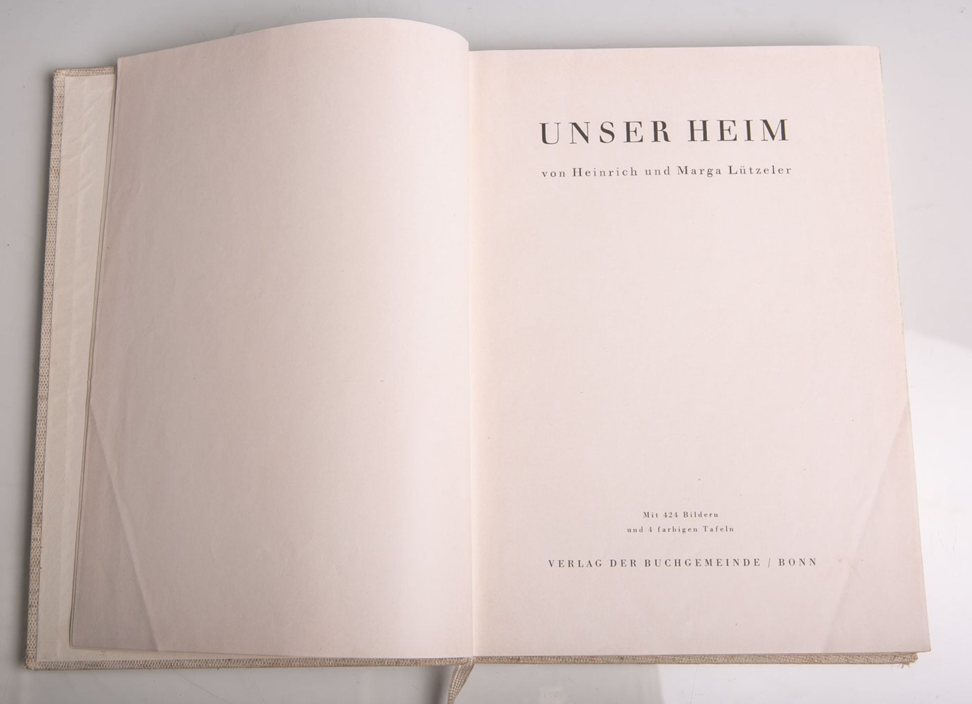 Lützeler, Heinrich und Marga, "Unser Heim", Verlag der Buchgemeinde Bonn, wohl Jahresreihe1939,