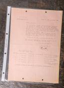 NSKK-Dienstplan-Schreiben (2.WK), Motorsturm 5/M 77, Januar 1940, unterzeichnet vomSturmführer
