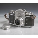 Ihagee Dresden-Fotokamera "Exakta Varex-IIa Typ 3" (Kamerawerk Dresden, Baujahr ab 1959),Objektiv