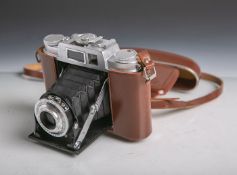 Agfa-Fotokamera "Isolette-L" (Baujahr 1957, Deutschland), Klappkamera, Objektiv Agfa ColorApotar,