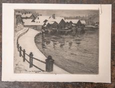 Sparre, Louis (1863 - 1964), "Winter in Finnland" / Zimowa Wioska, li. u. in der Plattesign. u. dat.