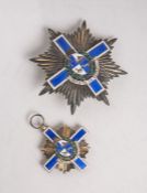 Ordenset "Orden de la Republika" (Uruguay), bestehend aus: 1x Kleinod, Silber vergoldet,weiß, blau