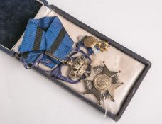 Königlicher Orden "Leopold II. von Belgien", Kommandeurkreuz am orig. Halsband,Ordenskreuz an