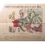 Humoristische Karte von Europa im Jahre 1870, Schnellpressdruck von Georg Schreyer u. Co.Berlin,