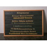 9 Mützenbänder der Kriegsmarine, bestehend aus: Kriegsmarine, Kreuzer Admiral Hipper,
