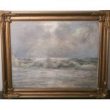 Nybo, Povl Friis (1869-1929), Meeresbrandung, Öl auf Leinwand, unten rechts signiert, ca.65 x 80 cm,