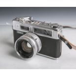 Yashica-Fotokamera "Electro 35" (Japan), Gehäuse-Nr. 80816662, Objektiv Yashica Japan,Yashinon-DX,