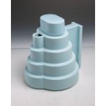 Design-Kaffeekanne von Ettore Sottsass (1917 - 2007) für Alessio Sarri, Keramik, H. ca. 21 cm.