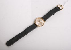 Herrenarmbanduhr "Omega" (1960er Jahre), Automatik, Cal. 562, Boden in Stahl,Lederarmband. Werk