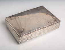 Zigarrendeckeldose 800 Silber (Herstellerpunze Dianakopf-3/Österreich/Ungarn, wohl 1920erJahre),