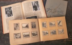 Drei Zigarettenbilderalben, bestehend aus: 1x "Der Weltkrieg 1914-18", nachOriginalaufnahmen (zu 99%