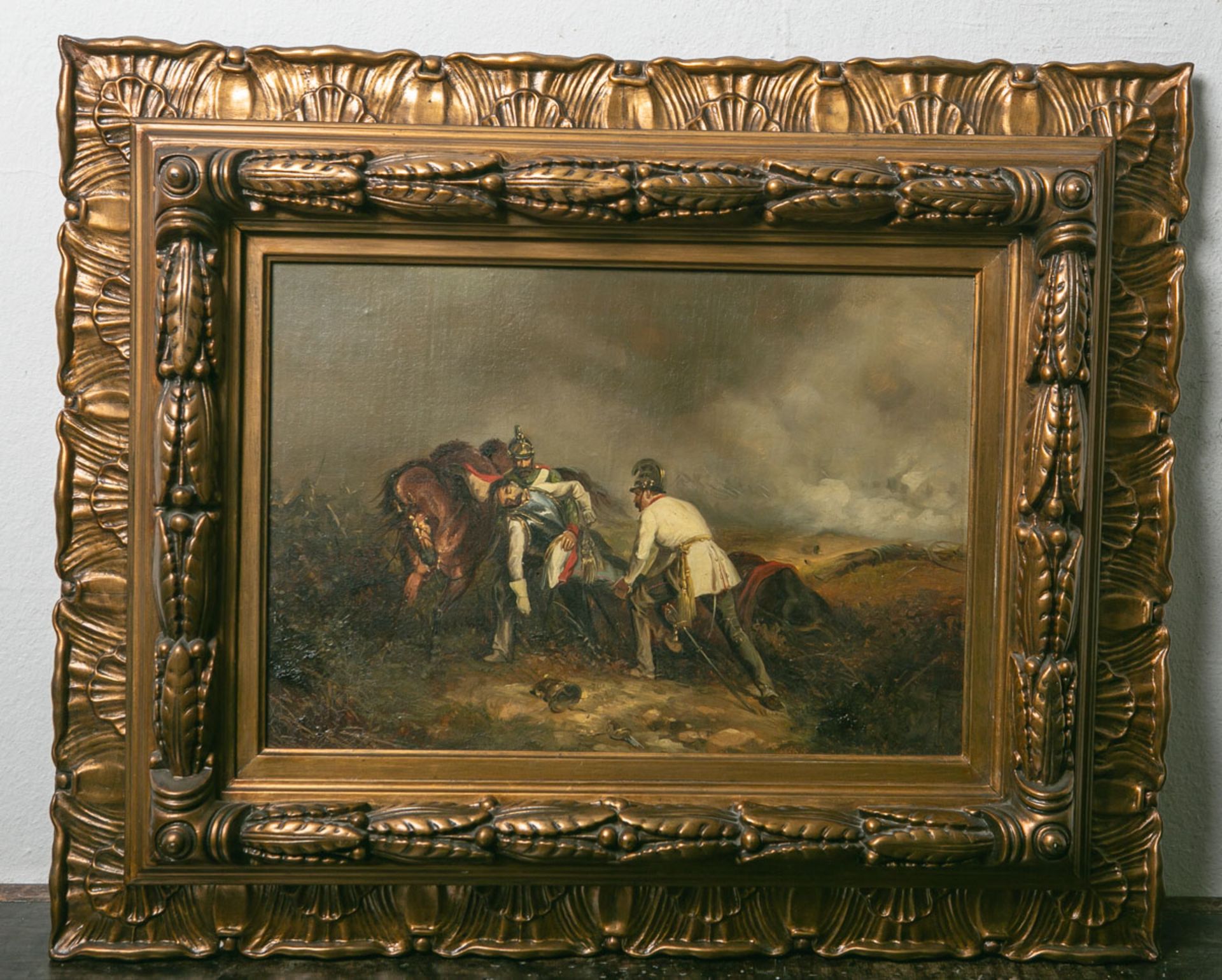 Unbekannter Künstler (wohl 19. Jahrhundert), Szenerie aus dem deutsch/französischen Krieg1870/71,