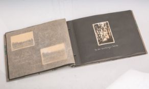 Fotoalbum zur Erinnernung an die Dienstzeit (2. WK/Drittes Reich), innenseitig bez. "KarlHeinz